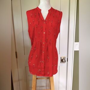 Charter Club Polyester Sleeveless Top. Very Pretty. Size XL